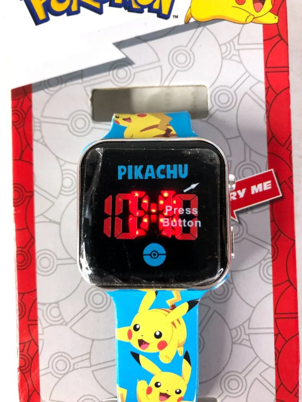 Pokemon LED Digital Watch Kids to Adult Pikachu New Accutime Working